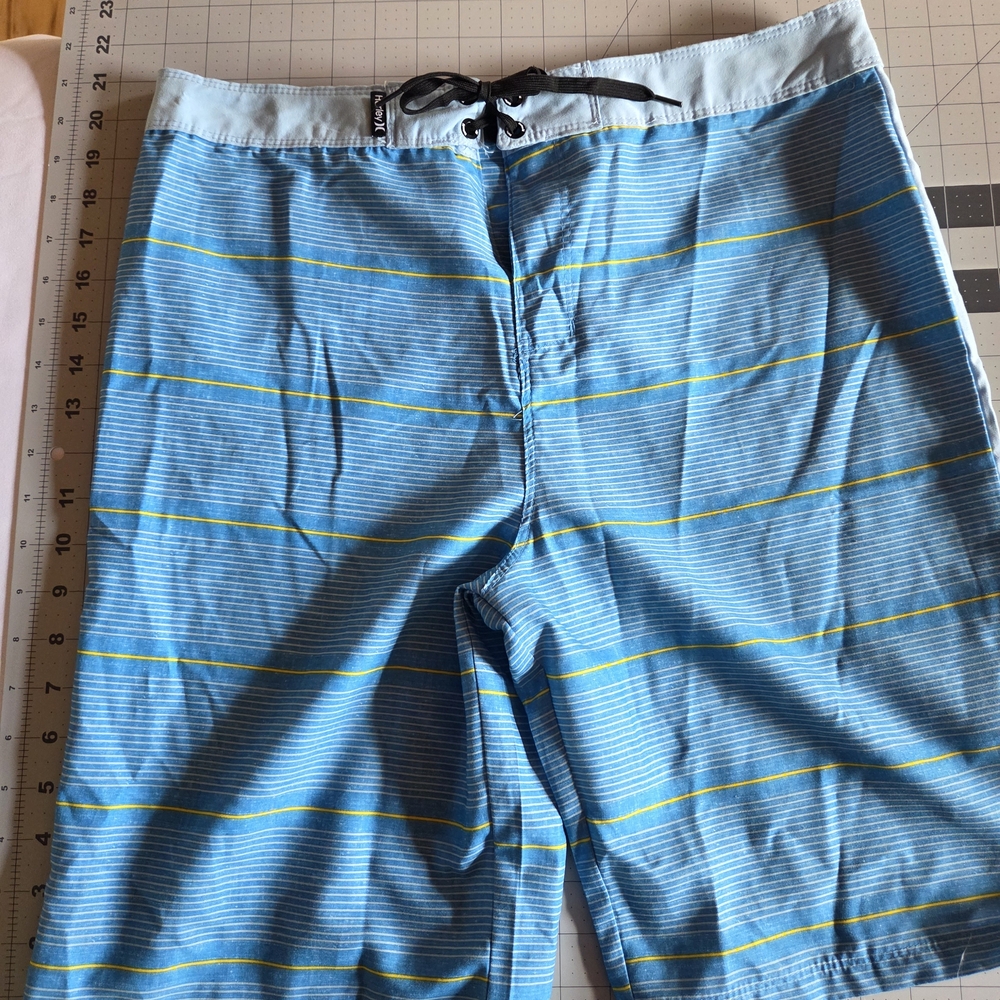 Hurley Stripe Men’s Swim Trucks 20/30 Size 32 Inch Waist NWT